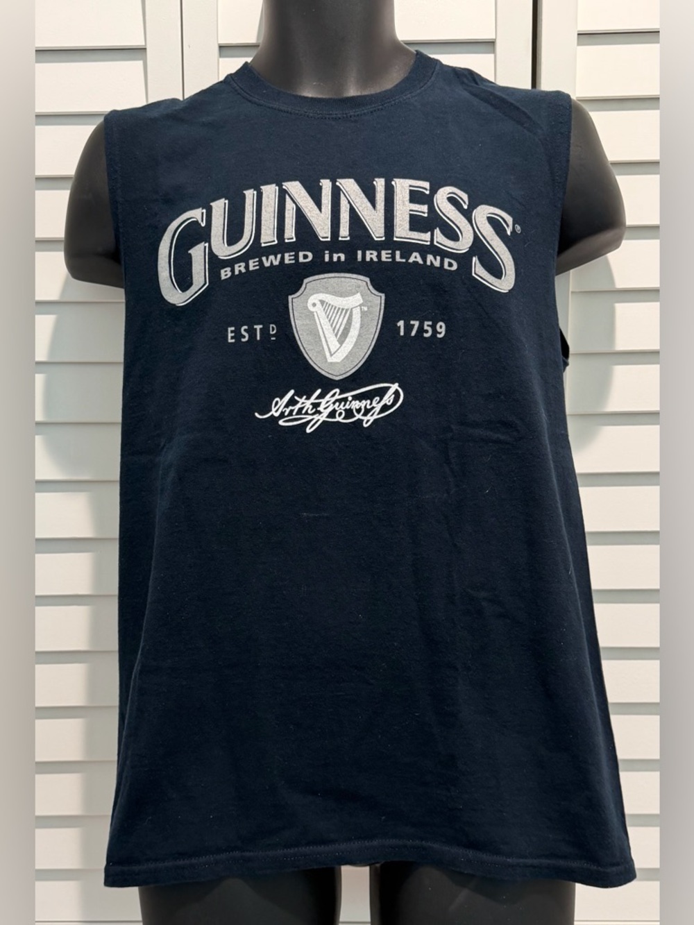 Guinness Branded Black Men’s Tank Top
